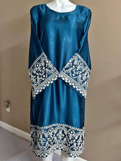 Silk Embroidered Kurti / Top