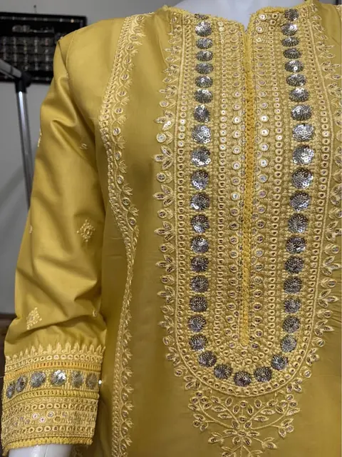 Cotton Embroidered 3-Piece Pakistani Suit with Monar Dupatta, photo 4