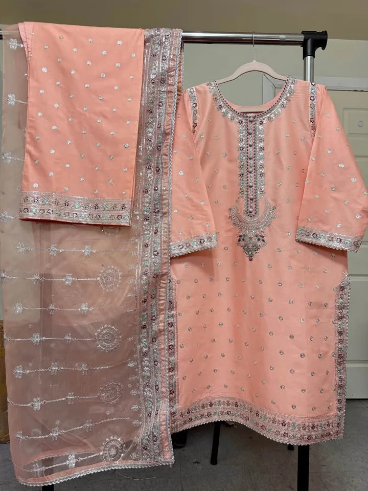 Cotton Party Wear Dress, photo 3 of 5
