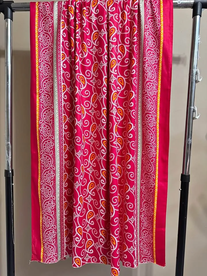Pink Linen Chunri Print Dupatta / Shawl, photo 1 of 4