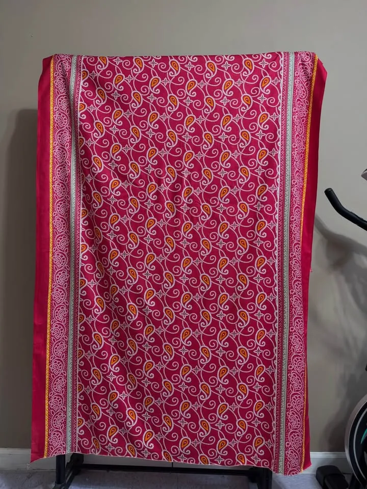 Pink Linen Chunri Print Dupatta / Shawl, photo 2 of 4