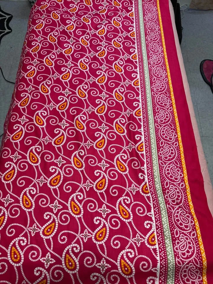 Pink Linen Chunri Print Dupatta / Shawl, photo 3 of 4