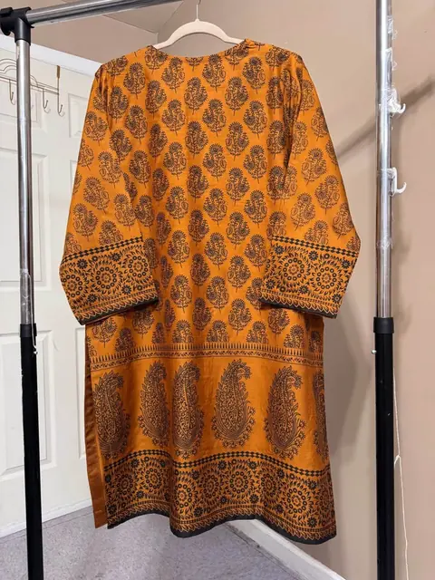 Brown Viscose Embroidered Kurti / Top, photo 5
