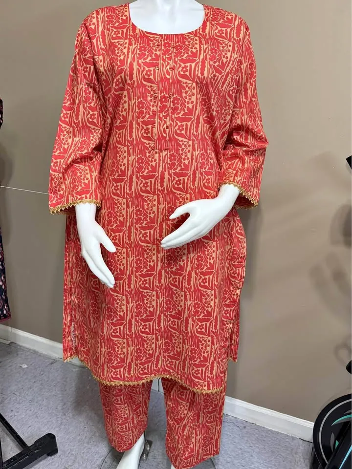 Stitched Lawn 2-Piece Pakistani Suit / Co-ord Set, photo 1 of 4