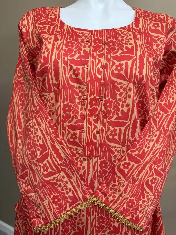 Stitched Lawn 2-Piece Pakistani Suit / Co-ord Set, photo 2 of 4