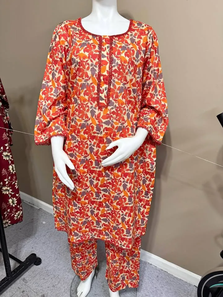 Lawn Stitched 2-Piece Suit / Co-ord Set, photo 1 of 3