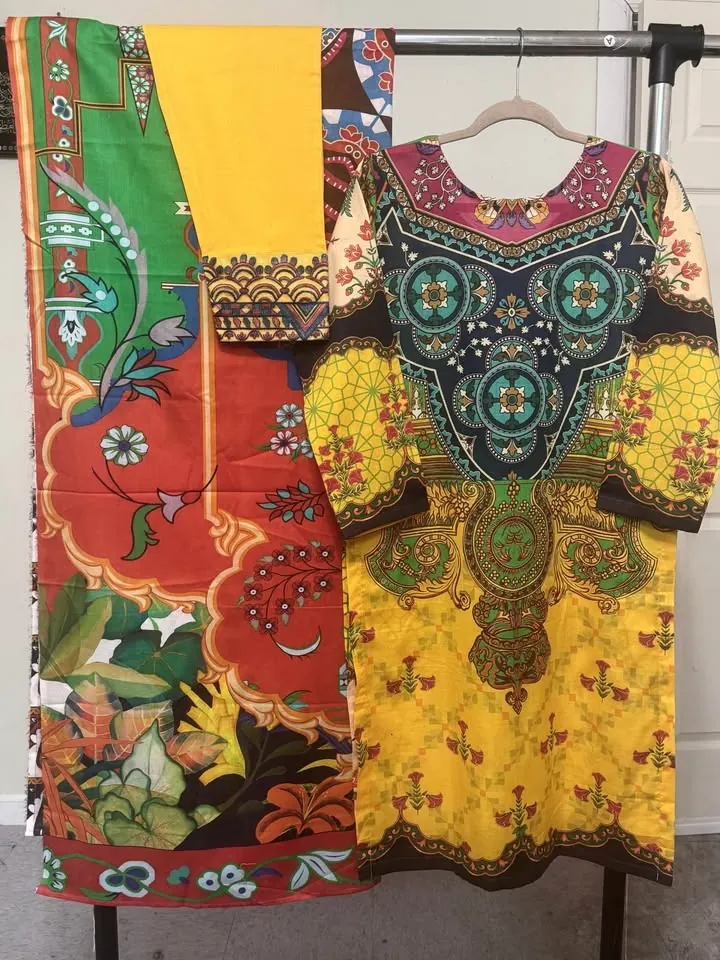 Branded Airjet Lawn Embroidered Dress, photo 3 of 6