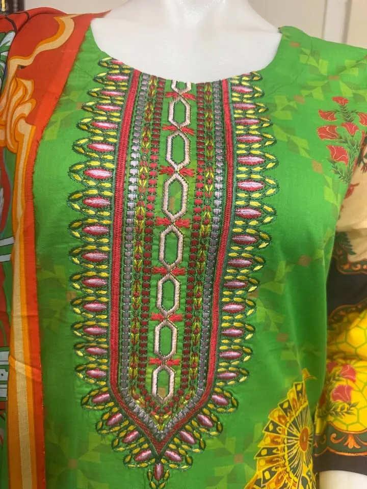 Branded Airjet Lawn Embroidered Dress, photo 5 of 6