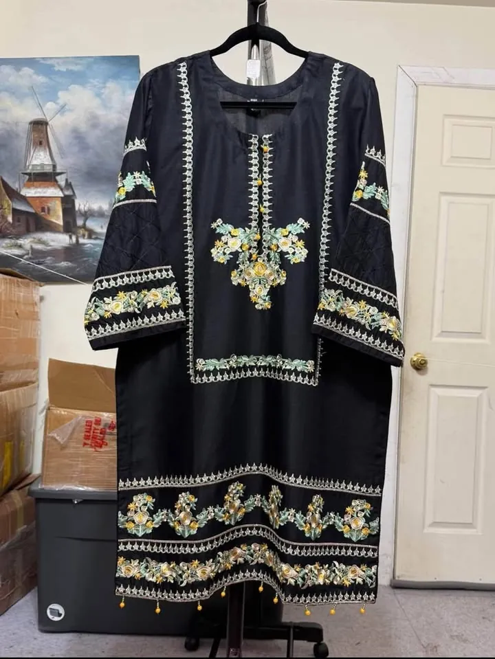 Linen Embroidered Dress, photo 3 of 4