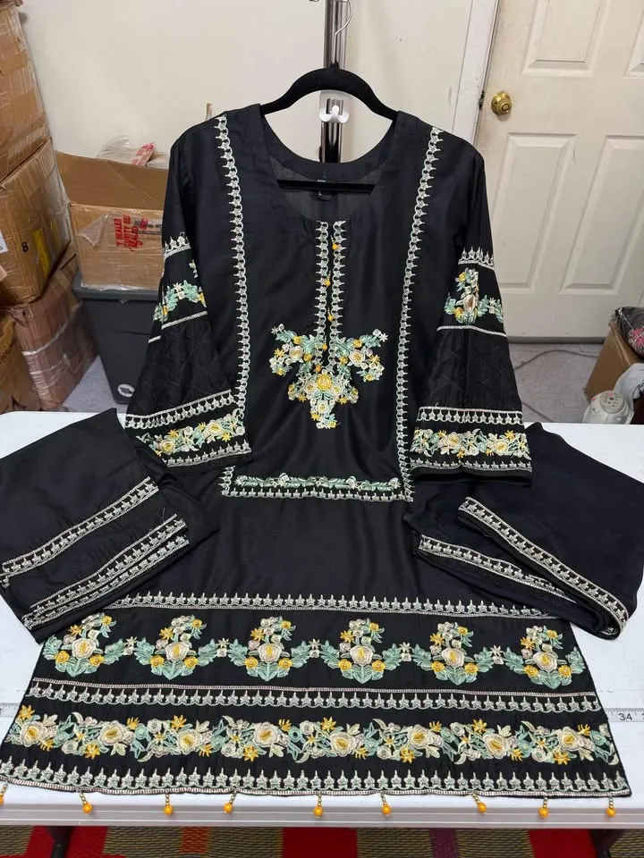 Linen Embroidered 3-Piece Dress, photo 2 of 4