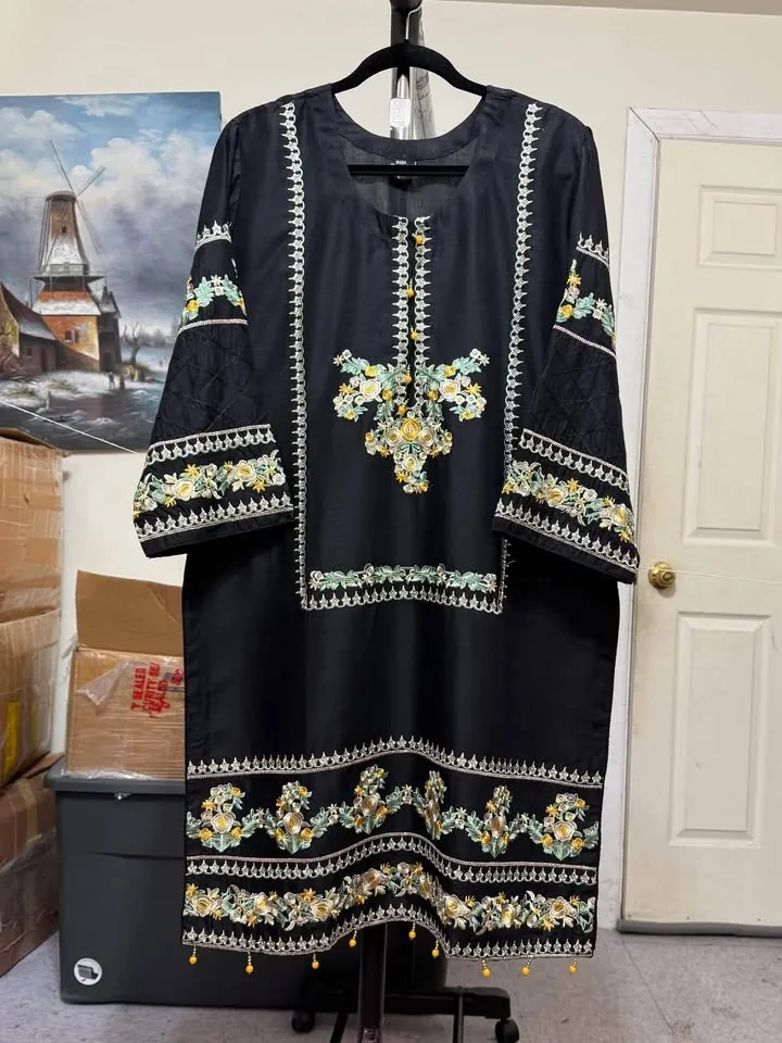 Linen Embroidered 3-Piece Dress, photo 3 of 4