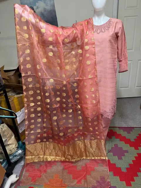 Soft Organza Jacquard Dupatta, photo 3