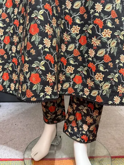 Bin Saeed Stitched Khaddar 2-Piece Pakistani Maxi Dress, photo 4