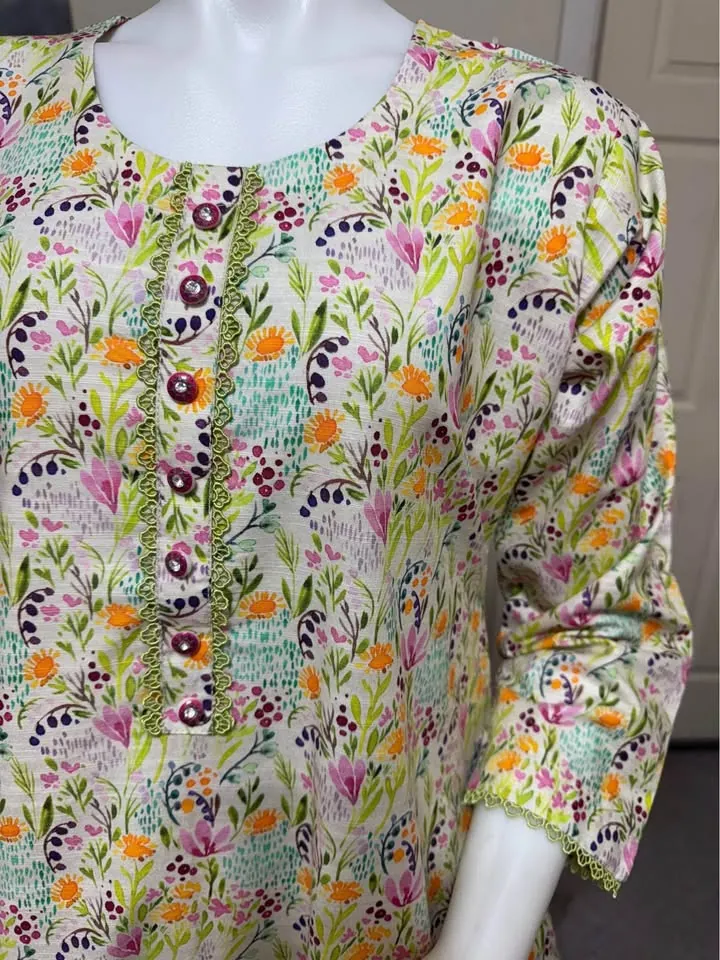 Branded Khaddar 2-Piece Maxi Dress, photo 2 of 4