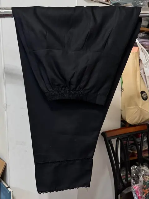 Black Cotton Ladies Shalwar / Pants, photo 3