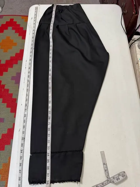Black Cotton Ladies Shalwar / Pants, photo 4