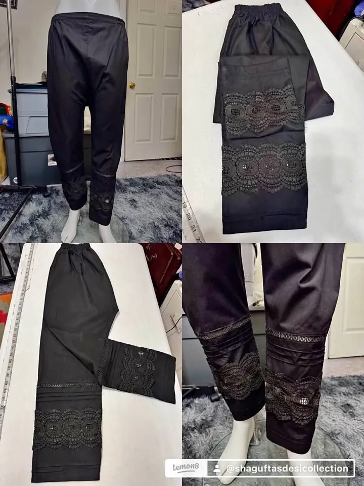 Black Stylish Cotton Pant, photo 1 of 5
