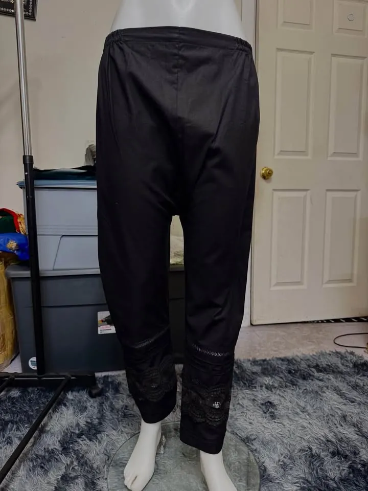 Black Stylish Cotton Pant, photo 2 of 5