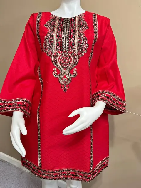 Cotton Embroidered Kurti / Top