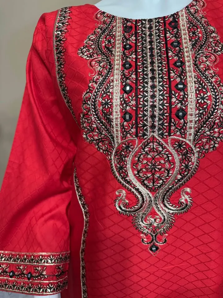 Cotton Embroidered Kurti / Top, photo 3 of 5