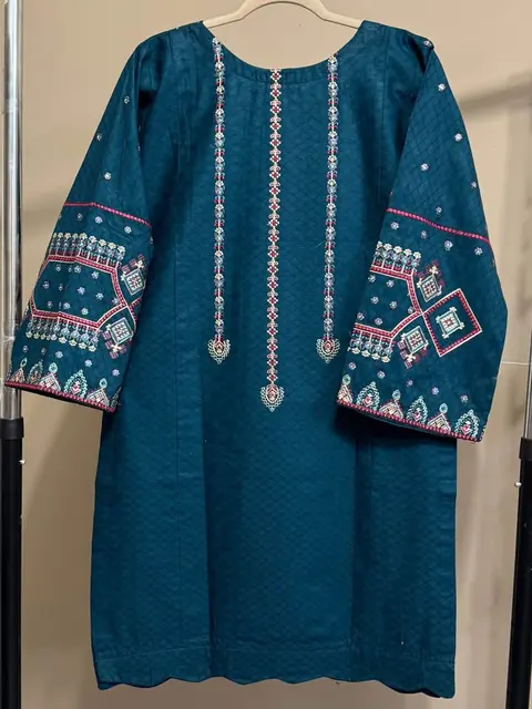 Cotton Both Sides Embroidered Kurti, photo 4