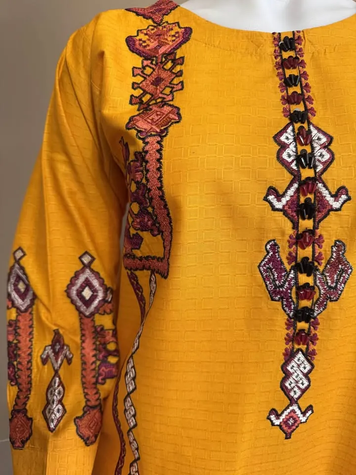 Cotton Embroidered Kurti / Kurta, photo 3 of 4